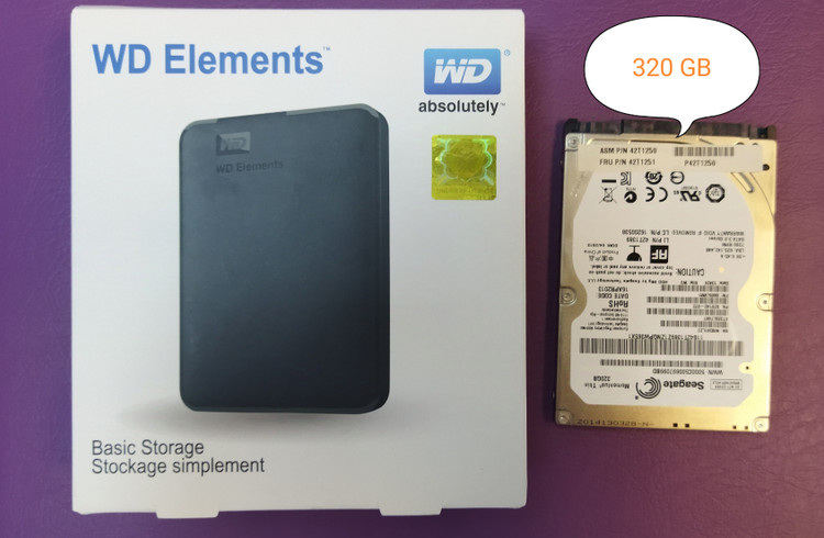External 320GB HDD Storage