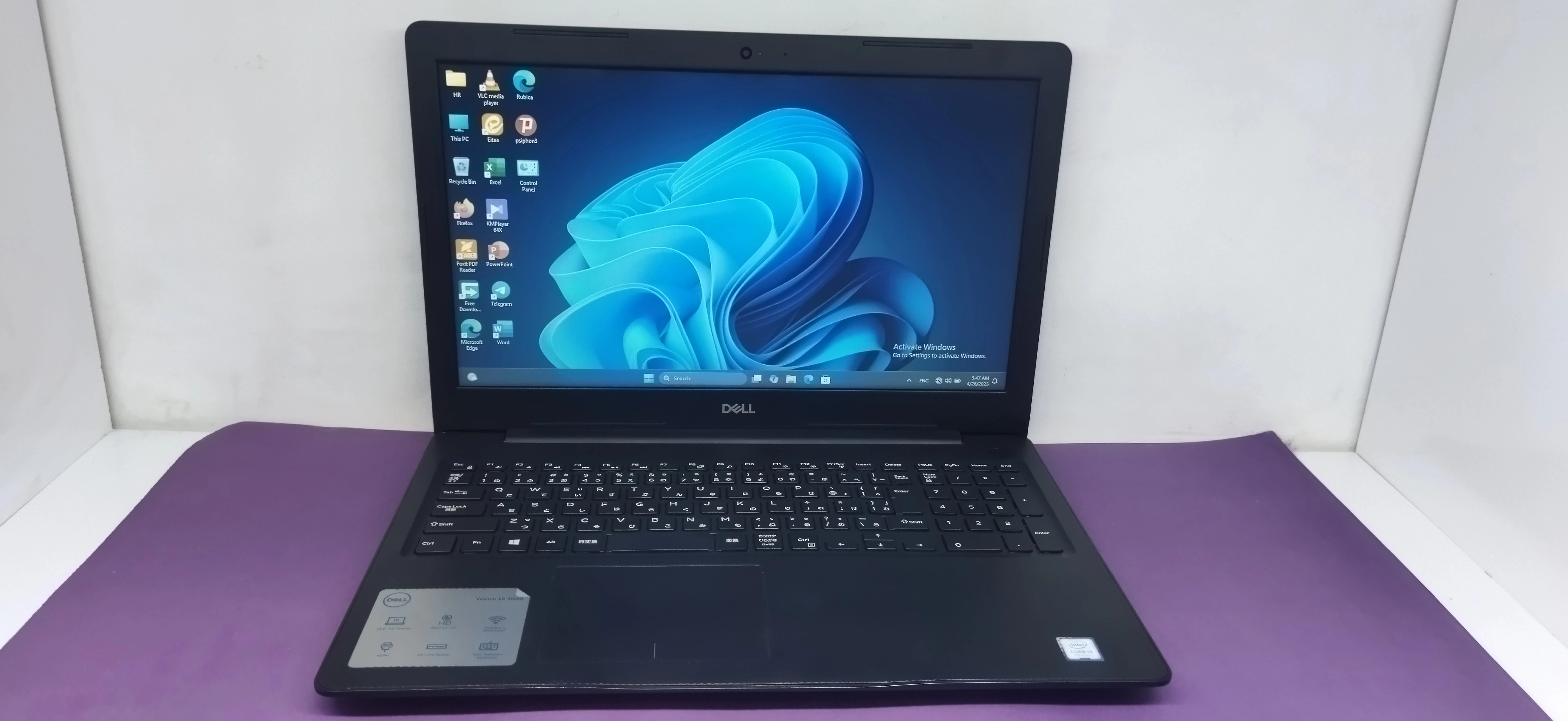 Dell Vostro 15  3000/i3gen7u/RAM8/SSD256/ONBOARD/15HD
