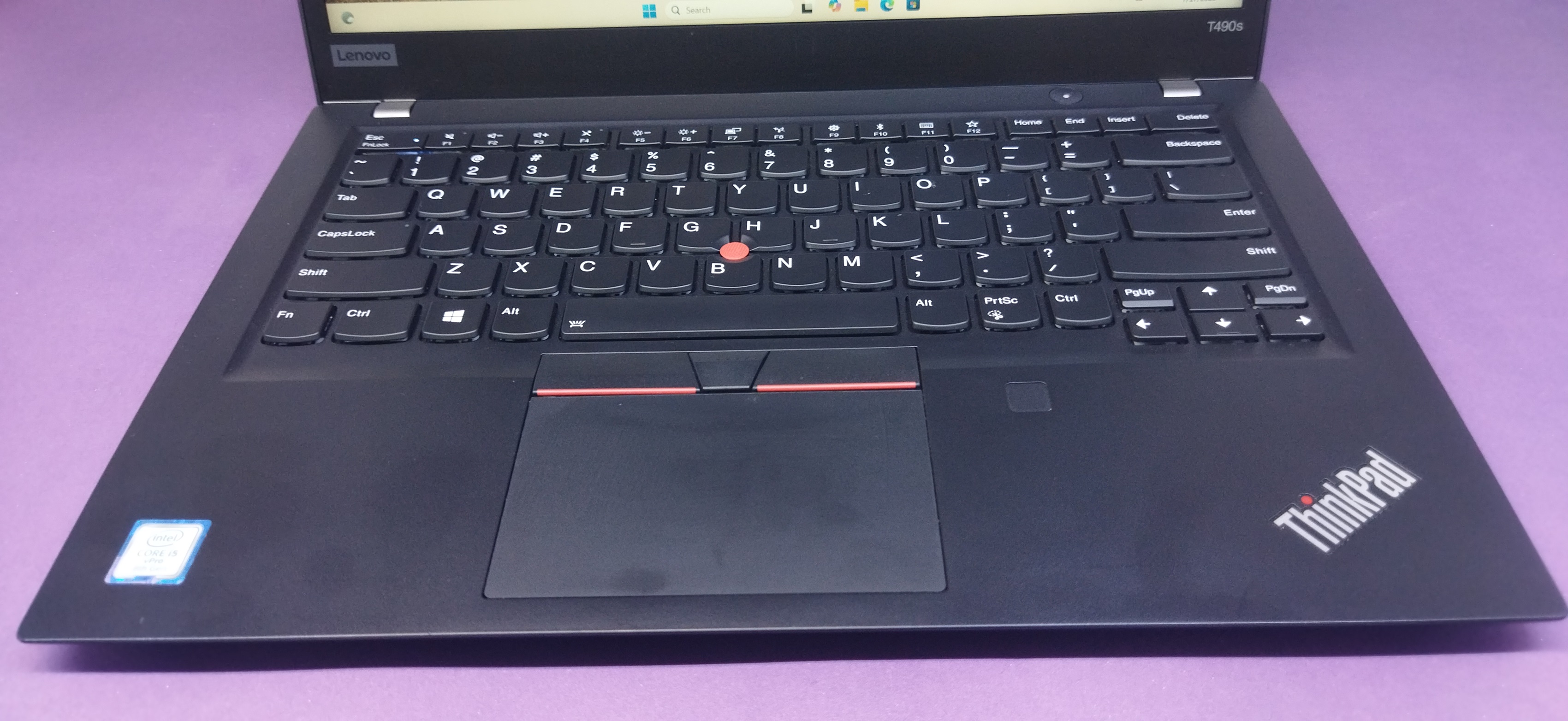 Lenovo thinkpad t490s/i5gen8U/ram8/ssd256/onboard/13FHD/Touch