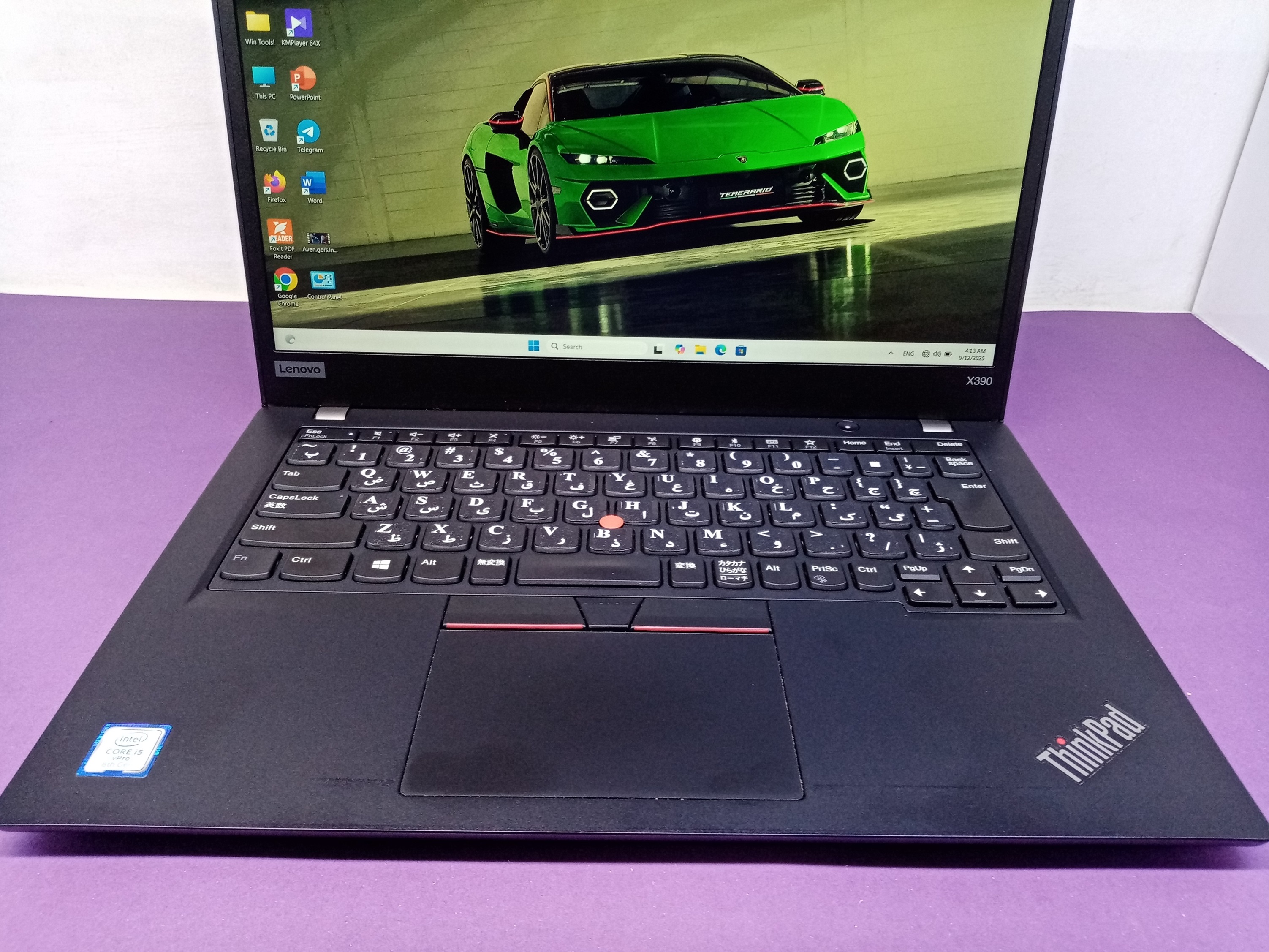 Lenovo thinkpad X390/i5gen8U/ram8/ssd256/onboard/12FHD